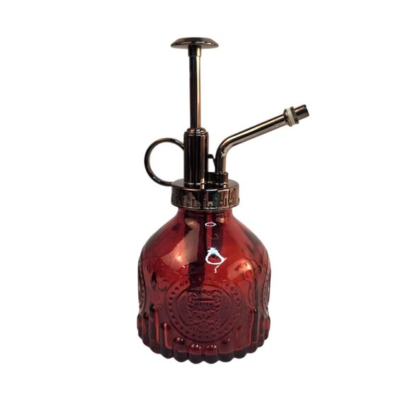 Glass Mister Spray Red Bottle With Pump works for Plant , Hair, Crafts 6.8 oz. - Picture 1 of 10